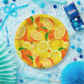 Citrus Papierplatte Pappteller (Party)