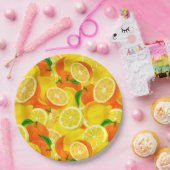 Citrus Papierplatte Pappteller (Party)
