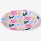 Citrus Papierplatte Pappteller (Schrägansicht)