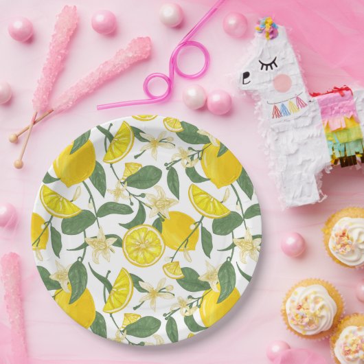 Citrus Papierplatte Pappteller (Party)