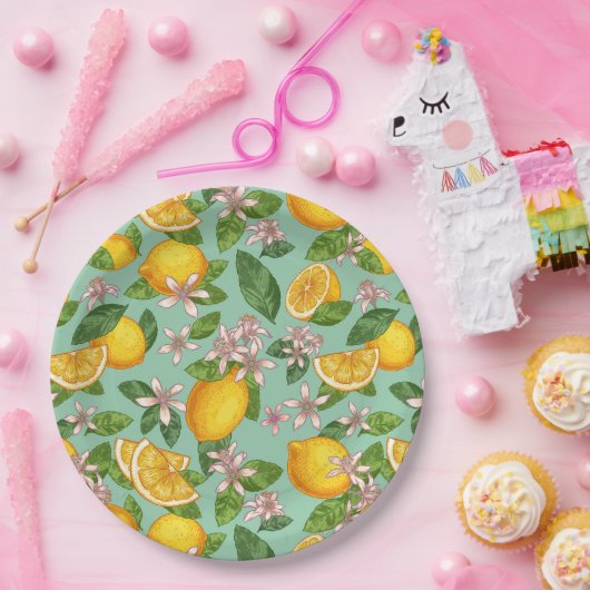 Citrus Papierplatte Pappteller (Party)