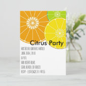 Citrus-Party Einladung (Stehend Vorderseite)