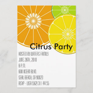 Citrus-Party Einladung