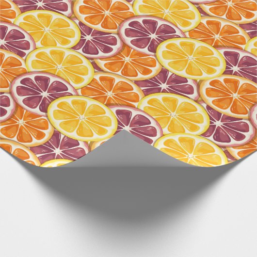 Citrus pattern geschenkpapier (Ecke)