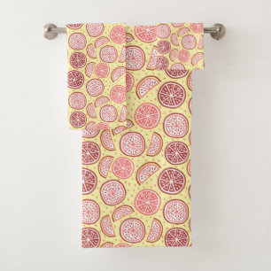 Citrus Pattern Handtuch-Set Badhandtuch Set