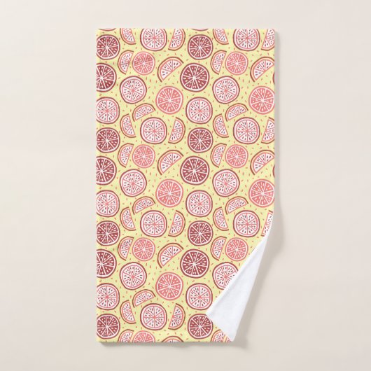 Citrus Pattern Handtuch-Set Badhandtuch Set (Handtuch)