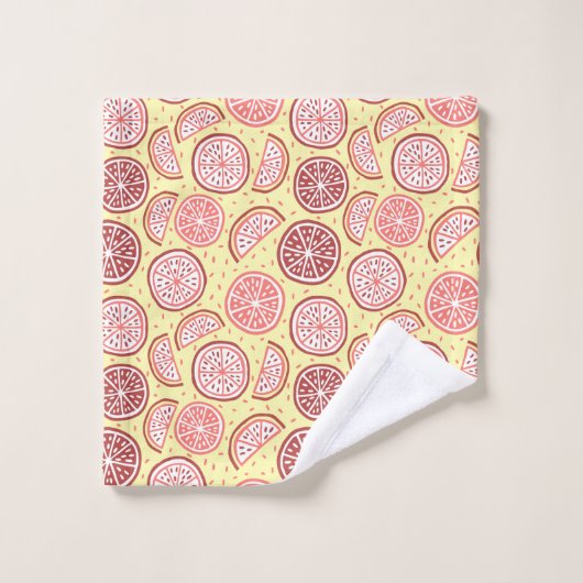 Citrus Pattern Handtuch-Set Badhandtuch Set (Waschlappen)