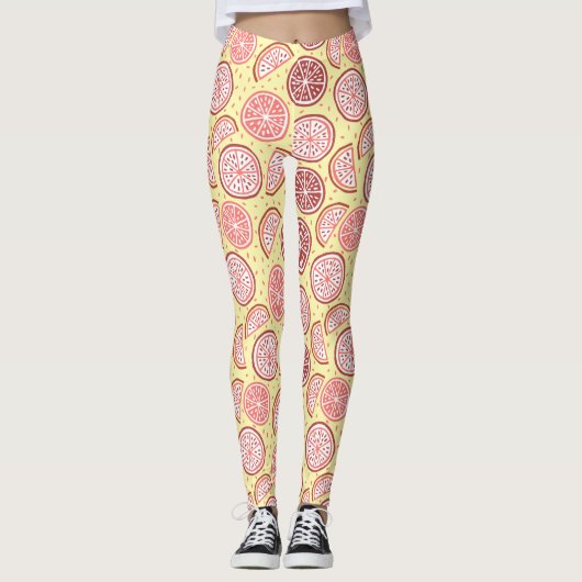 Citrus Pattern Leggings (Vorderseite)