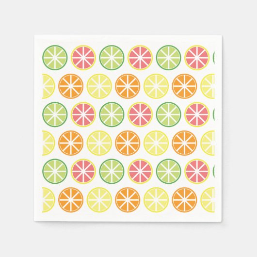 Citrus Pattern Paper Napkins Serviette (Vorderseite)