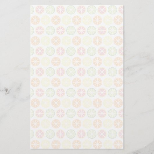 Citrus Pattern Stationery Briefpapier (Vorderseite)