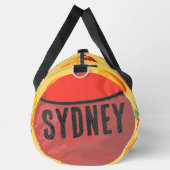 Citrus & Peaches Red Side Individuelle Name Duffle Bag (Rechts)