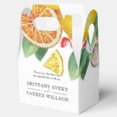 Citrus Personalisierte Gastgeschenk Hochzeit Geschenkschachtel (Geöffnet)