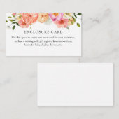 Citrus Pink Blume Benutzerdefinierte Einschließkar Begleitkarte (Vorne/Hinten)