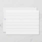 Citrus Pink Blume Brautparty Rezept Karte (Rückseite)