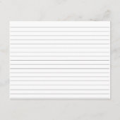 Citrus Pink Blume Brautparty Rezept Karte (Rückseite)