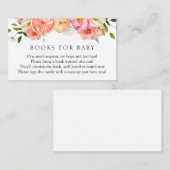 Citrus Pink Blume Bücher für Baby Begleitkarte (Vorne/Hinten)