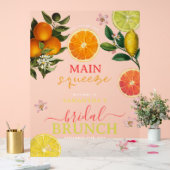Citrus Pink Main Squeeze Brautparty Brunch Acrylschild (Hochzeit)