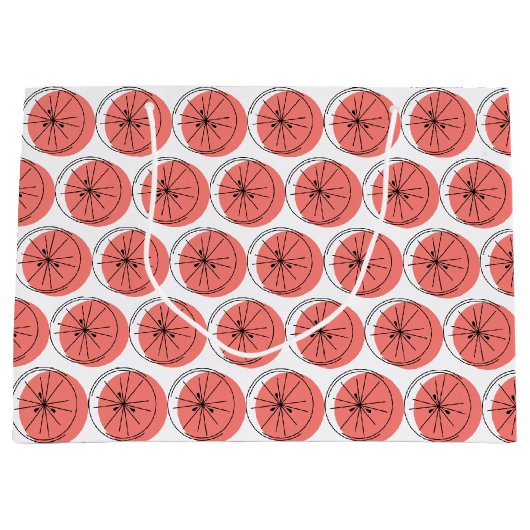 Citrus Pink Multi Geschenktasche groß Große Geschenktüte (Vorderseite)