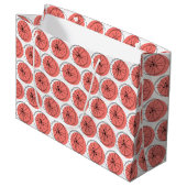Citrus Pink Multi Geschenktasche groß Große Geschenktüte (Vorderseite Schrägansicht)