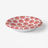 Citrus Pink Multi Pappteller (Gewinkelt)