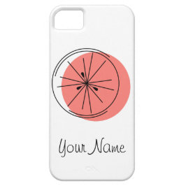 Citrus Pink "Name" iPhone Fall Case-Mate iPhone Hülle