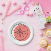 Citrus Pink Pappteller (Party)