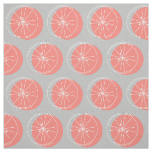 Citrus Pink Weißer Stoff grau