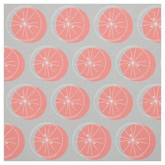 Citrus Pink Weißer Stoff grau (Muster)