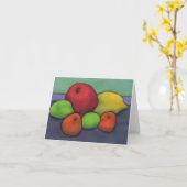 Citrus & Pomegranate Notecard Karte (Gelbe Blume)