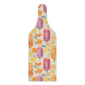 Citrus Popsicle Delight – Watercolor Frozen Treats Schneidebrett (Vorderseite)