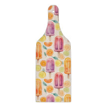 Citrus Popsicle Delight – Watercolor Frozen Treats