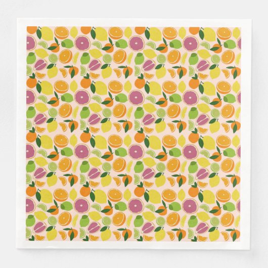 Citrus Print Serviette (Vorderseite)