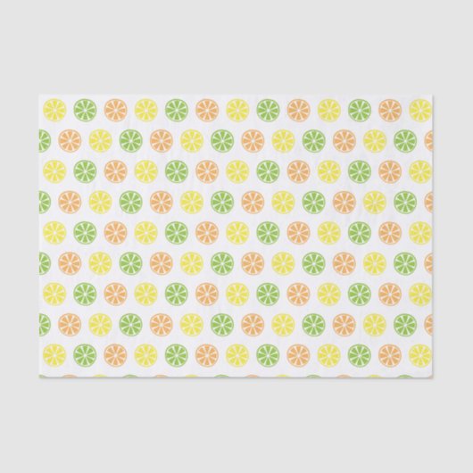 Citrus Print Tissue Paper Seidenpapier (Vorderseite)