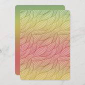 Citrus Punch Ombre Abstrakt Baby Dusche Einladung (Vorne/Hinten)