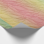 Citrus Punch Ombre Abstrakt Geburtstag Geschenkpapier (Ecke)