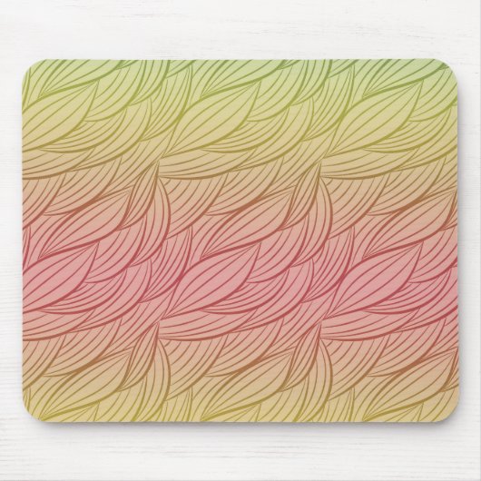 Citrus Punch Ombre Abstrakt Mousepad (Vorne)