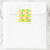 Citrus Quadratischer Aufkleber (Tasche)