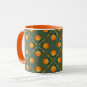Citrus Quilt Print Graphic Art Tasse (Vorderseite Links)