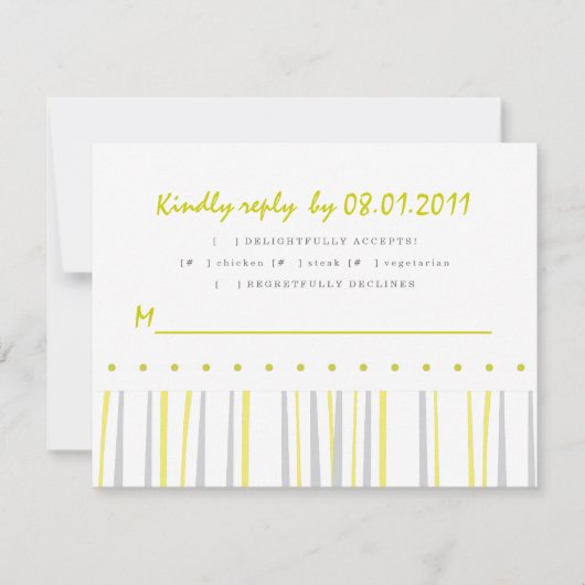 Citrus Response Card RSVP Karte (Vorderseite)