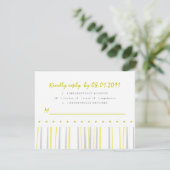 Citrus Response Card RSVP Karte (Stehend Vorderseite)