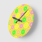 Citrus Runde Wanduhr (Winkel)