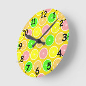 Citrus Runde Wanduhr (Winkel)
