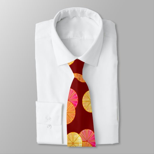 Citrus Sangria Graphic Neck Tie Krawatte (Gebunden)