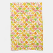 CITRUS SCALLOP Farbige Fruchtsäfte Geschirrtuch (Vertikal)