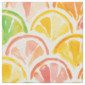 CITRUS SCALLOP Farbige Fruchtscheiben Stoff (Nahaufnahme)
