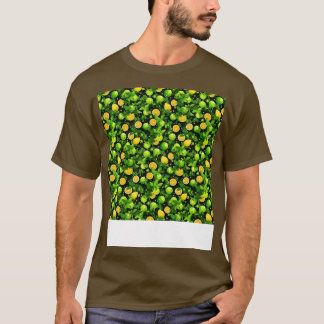 Citrus Seamless Pattern Lemon Limon Orange Mandari T-Shirt