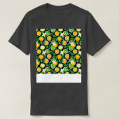 Citrus Seamless Pattern Lemon Limon Orange Mandari T-Shirt (Design vorne)