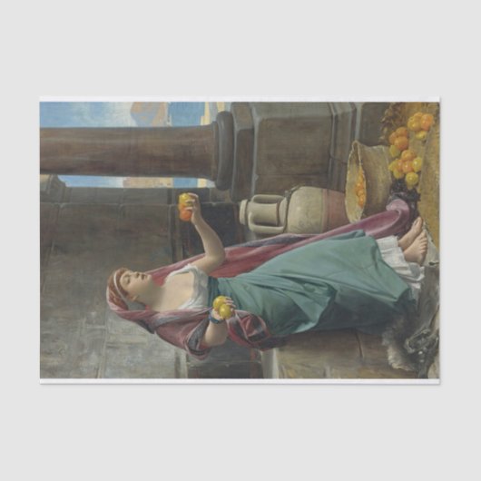 Citrus Seller von Jean Lecomte du Nouy Seidenpapier (Vorderseite)