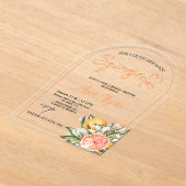 Citrus Sie fand ihr Haupt-Squeeze-Brautparty Acryleinladungen (Ablage )