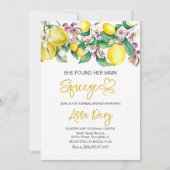 Citrus Sie fand ihr Haupt-Squeeze-Brautparty Einladung (Vorderseite)